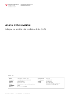 Indagine sui redditi e sulle condizioni di vita (SILC) - Analisi delle revisioni