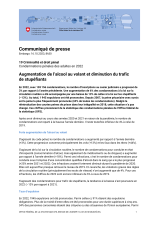 Augmentation de l'alcool au volant et diminution du trafic de stupéfiants