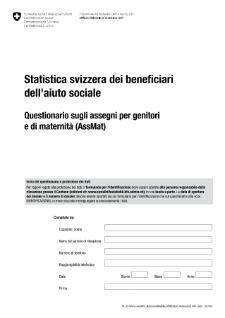 Questionario sugli assegni per genitori e di maternità (AssMat)
