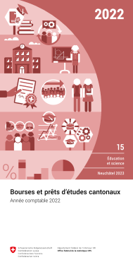 Bourses et prêts d'études cantonaux. Année comptable 2022