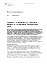 DigiSanté: échange sur le programme national de numérisation du système de santé