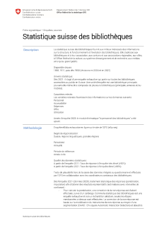 Statistique suisse des bibliothèques
