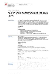 Kosten und Finanzierung des Verkehrs