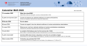 Calendrier MAS 2022