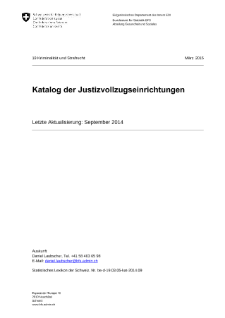 Katalog der Justizvollzugseinrichtungen