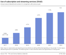 Utilisation of subscription and streaming services (SVoD)