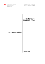 La situation sur le marché du travail en septembre 2023