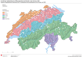 Réseau d'exploitations foresières (REF): localisations des exploitations de la Suisse