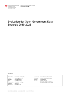 Evaluation der Open-Government-Data-Strategie 2019–2023