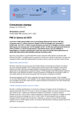 PMI in ripresa nel 2021