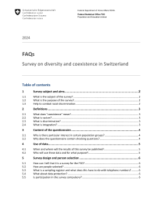 FAQ - Survey on diversity and coexistence in Switzerland