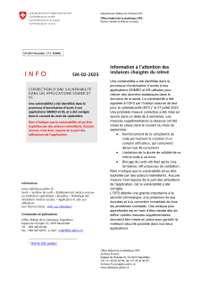 Statistique des institutions médico-sociales : Correction vulnérabilité dans l'application Somed