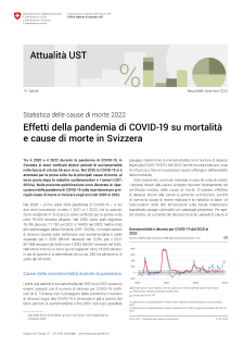 Effetti della pandemia di COVID-19 su mortalità e cause di morte in Svizzera
