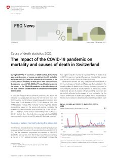 The impact of the COVID-19 pandemic on mortality and causes of death in Switzerland