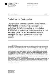 La population comme grandeur de référence