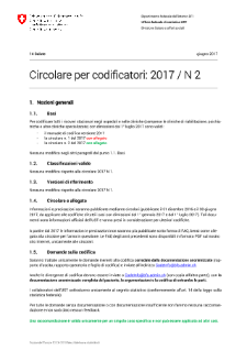 UST Salute - Circolare per le codificatrici ed i codificatori 2017 Nr. 2