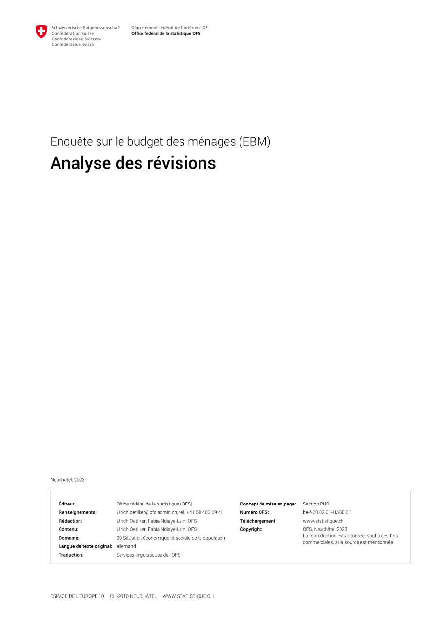 Analyse des révisions