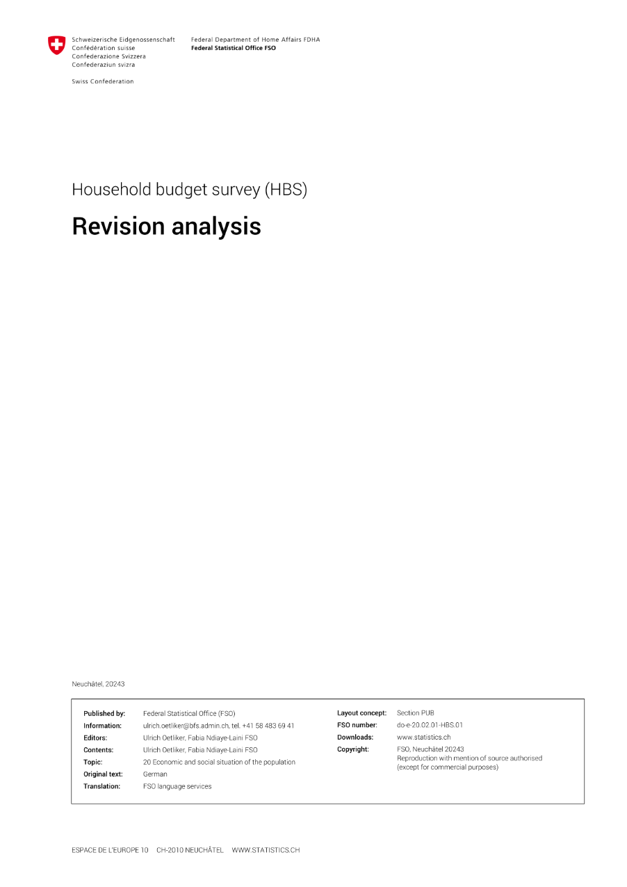 Analysis of the revision