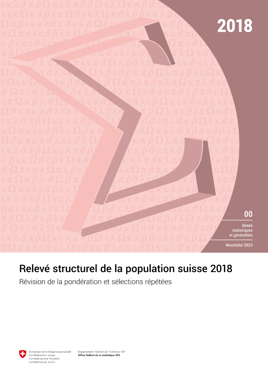 Relevé structurel de la population suisse 2018