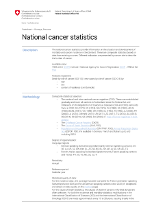 National cancer statistics