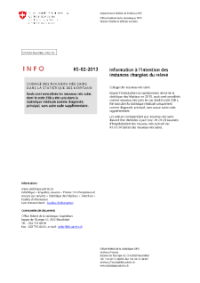 Statistique administrative des hôpitaux - Codage des nouveau-nés sains