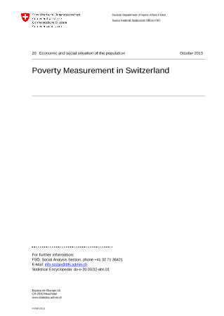 Poverty Measurement in Switzerland