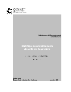 Statistique des institutions médico-sociales - Conception détaillée
