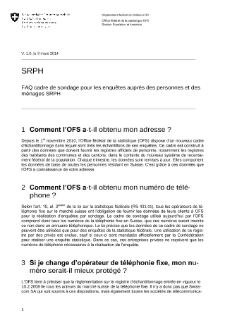 FAQ cadre de sondage pour les enquêtes