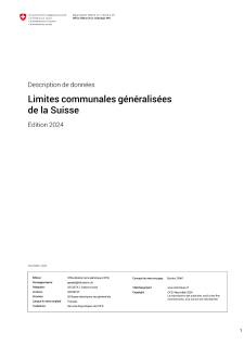 Limites communales généralisées: description des données