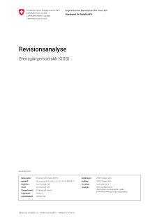 Grenzgängerstatistik (GGS) - Revisionsanalyse