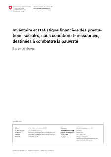 Inventaire et statistique financière des prestations sociales, sous condition de ressources, destinées à combattre la pauvreté. Bases générales