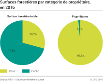 Surfaces forestières par catégorie de propriétaire