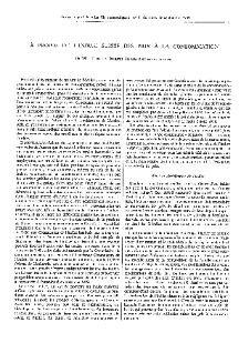 A propos de l'indice suisse des prix à la consommation