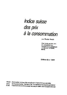 Dieter Koch: Indice suisse des prix à la consommation