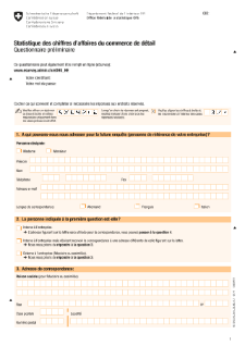 Modèle du questionnaire préliminaire DHU