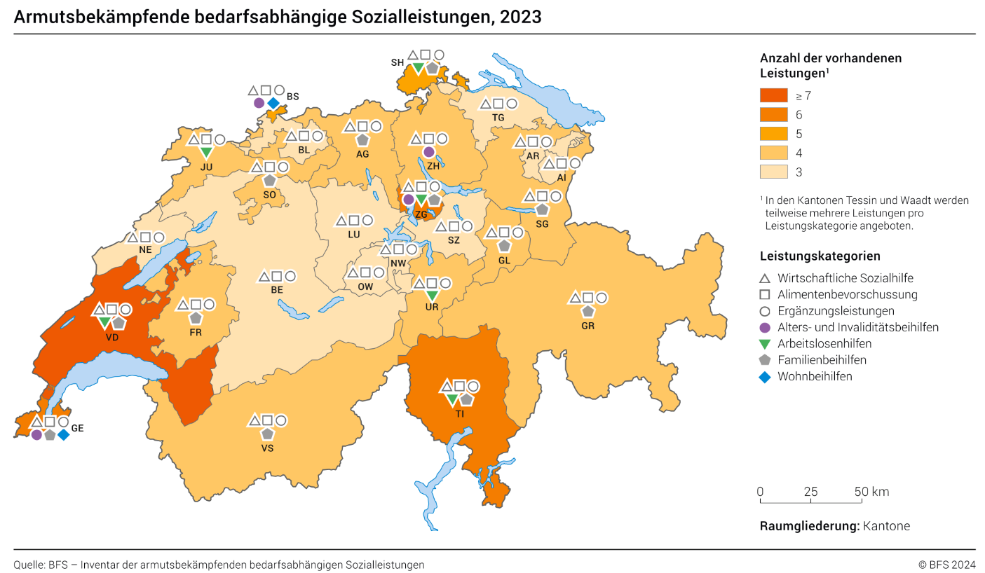 Leistungen der armutsbekämpfenden bedarfsabhängigen Sozialleistungen