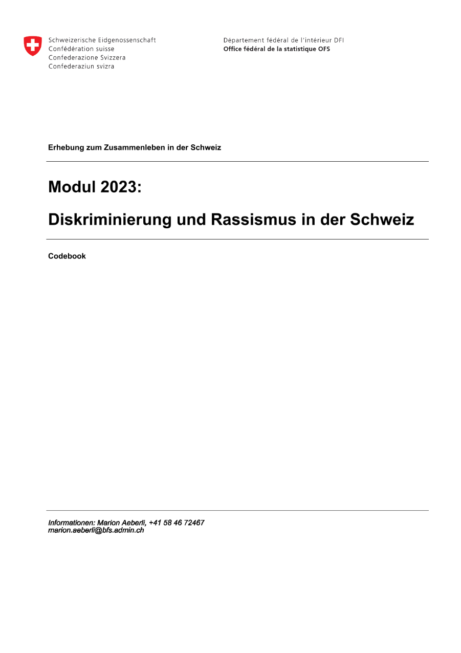 Fragebogen und Codebook 2023