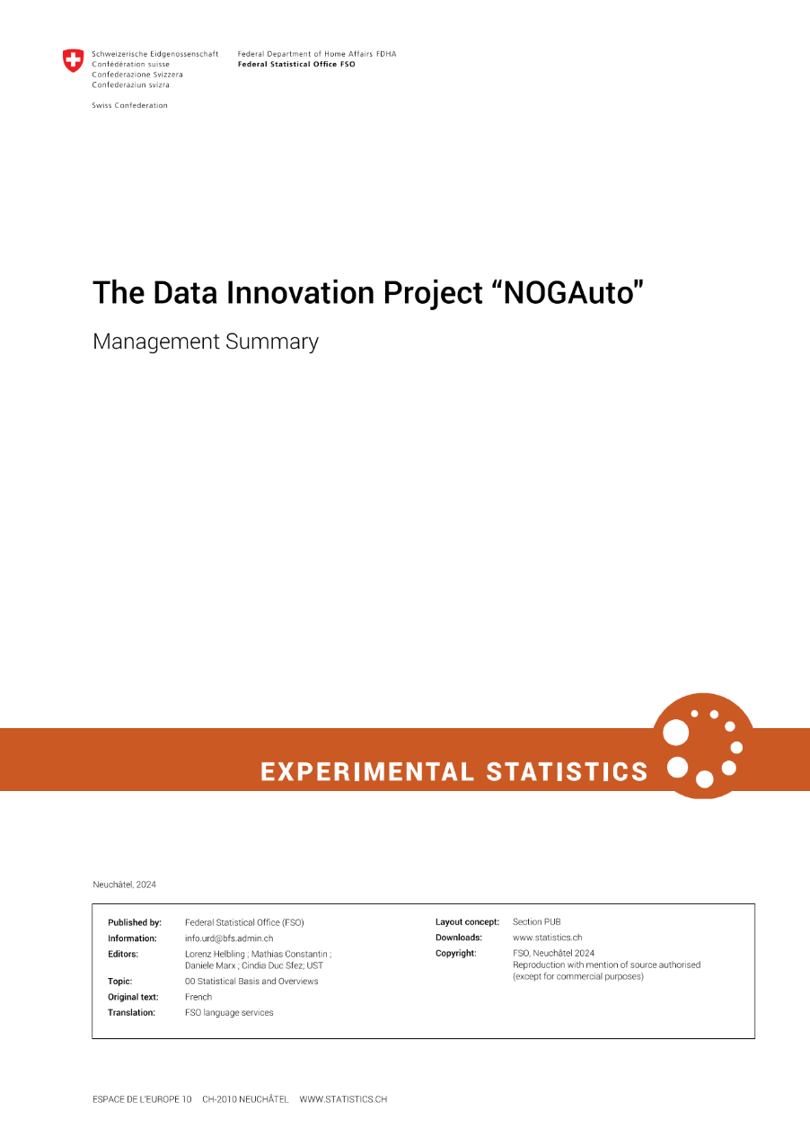 The Data Innovation Project “NOGAuto"