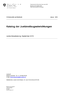 Katalog der Justizvollzugseinrichtungen