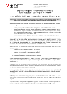 Statistique de l'emploi STATEM : explications détaillées