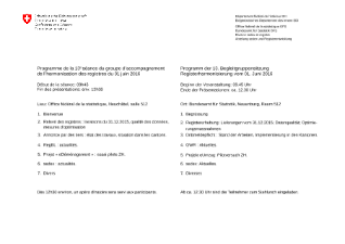 Programme de la  13e séance du groupe d'accompagnement de l'harmonisation des registres du 01 juin 2016