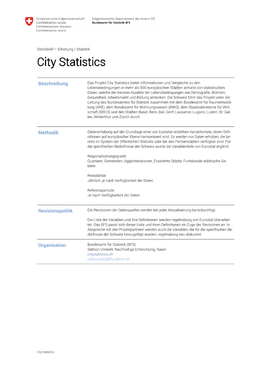 City Statistics