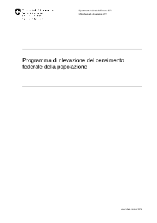 Programma di rilevazione del censimento federale della popolazione
