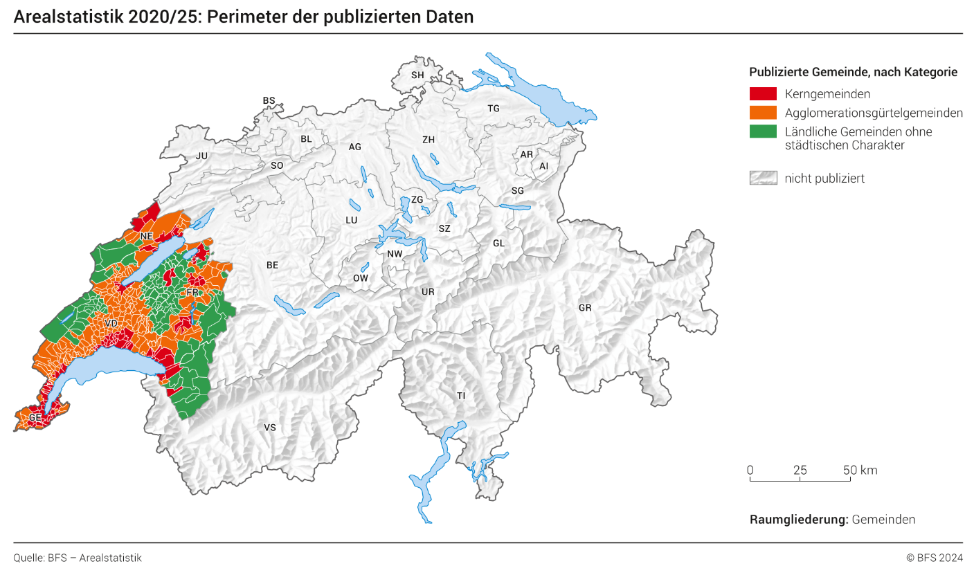 Perimeter der verfügbaren Daten