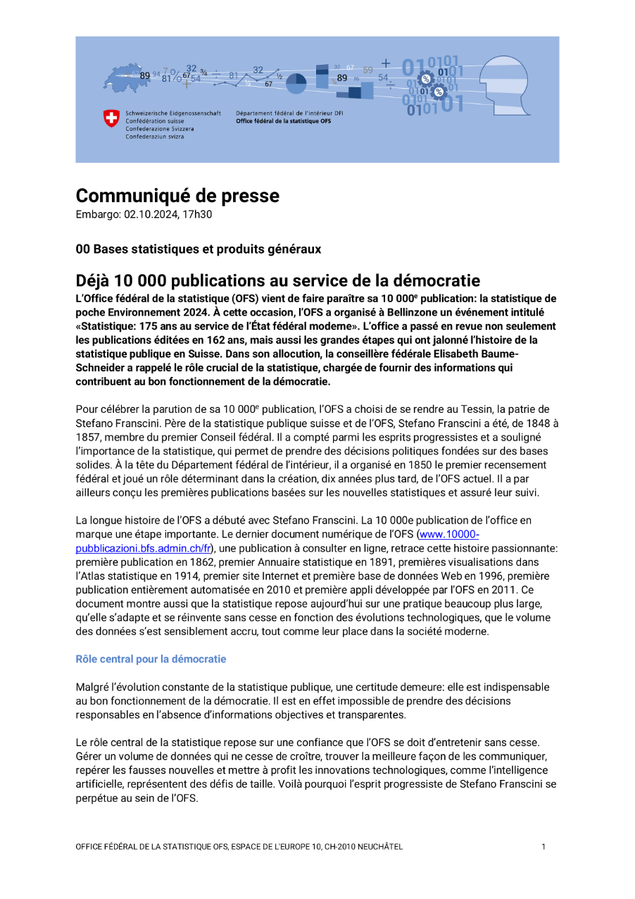 Déjà 10 000 publications au service de la démocratie