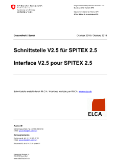 Schnittstelle Spitex Version 2.5 / Interface Spitex Version 2.5