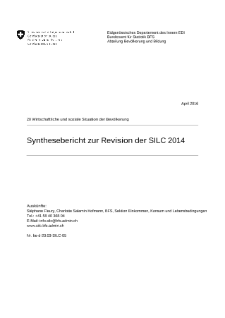 Synthesebericht zur Revision der SILC 2014