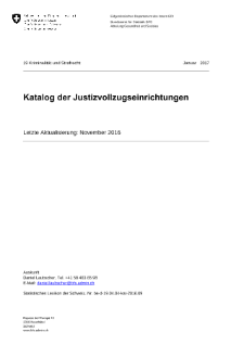 Katalog der Justizvollzugseinrichtungen