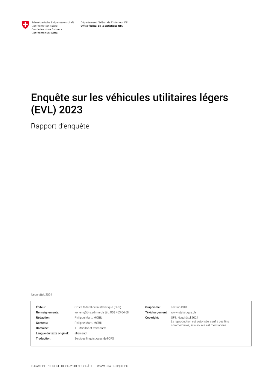 Rapport d'enquête EVL 2023