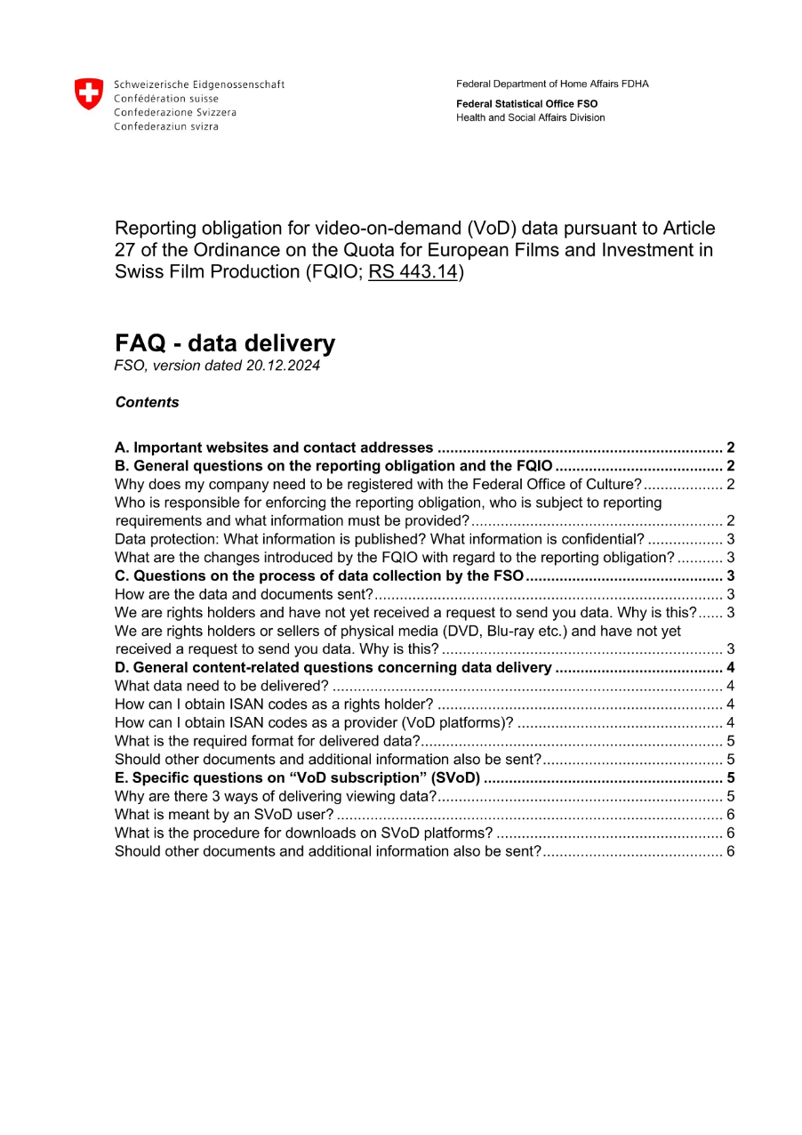 FQIO art.27: FAQ - data delivery